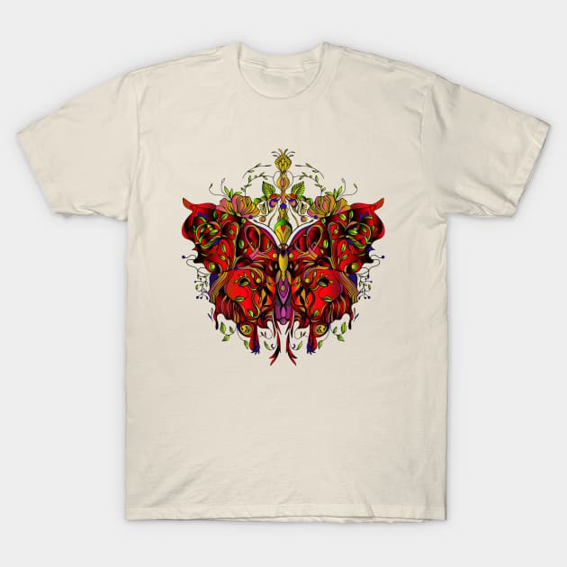 The Jewelled Natura Butterfly T-Shirt by jen28